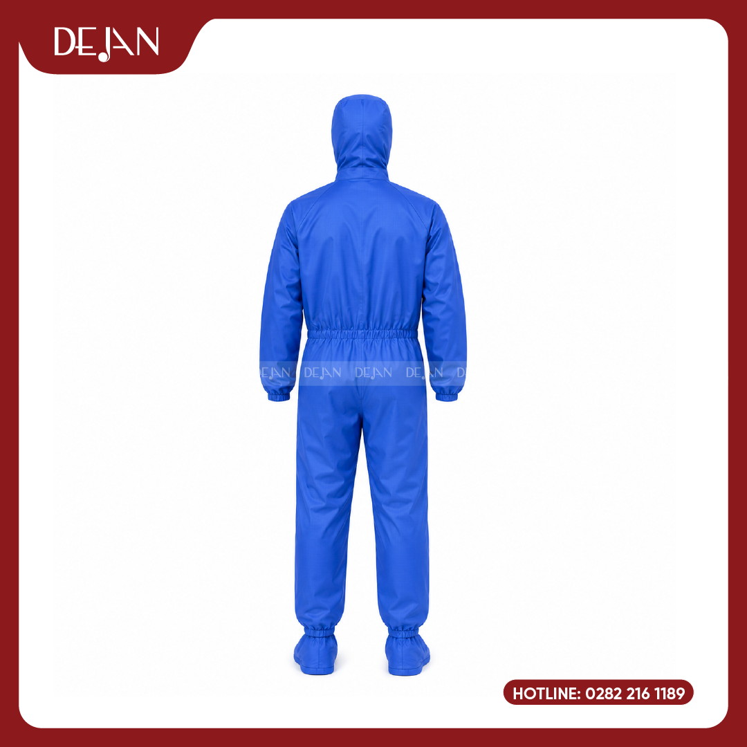 DJDPPS1003-dong-phuc-phong-sach-03 Đồng Phục Phòng Sạch DJDPPS1003 - Xanh Dương Tươi, Dễ Nhận Diện