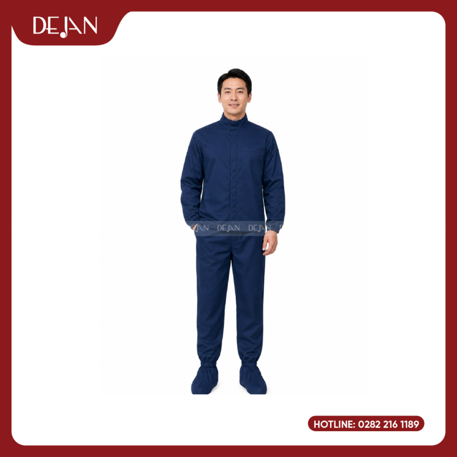 Đồng Phục Phòng Sạch DJDPPS1004 - Xanh Navy Chuyên Nghiệp