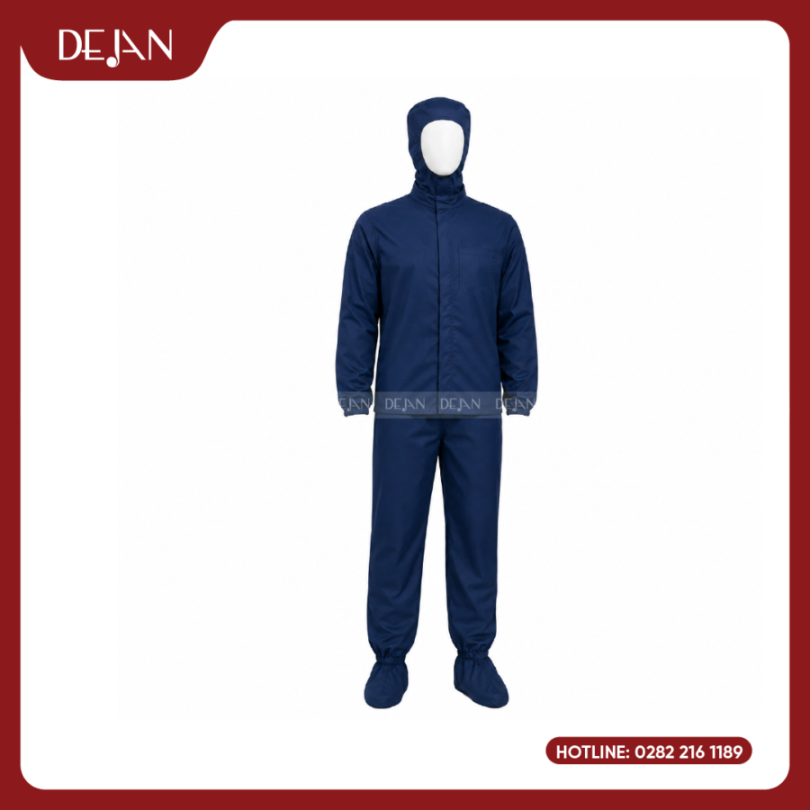 Đồng Phục Phòng Sạch DJDPPS1004 - Xanh Navy Chuyên Nghiệp