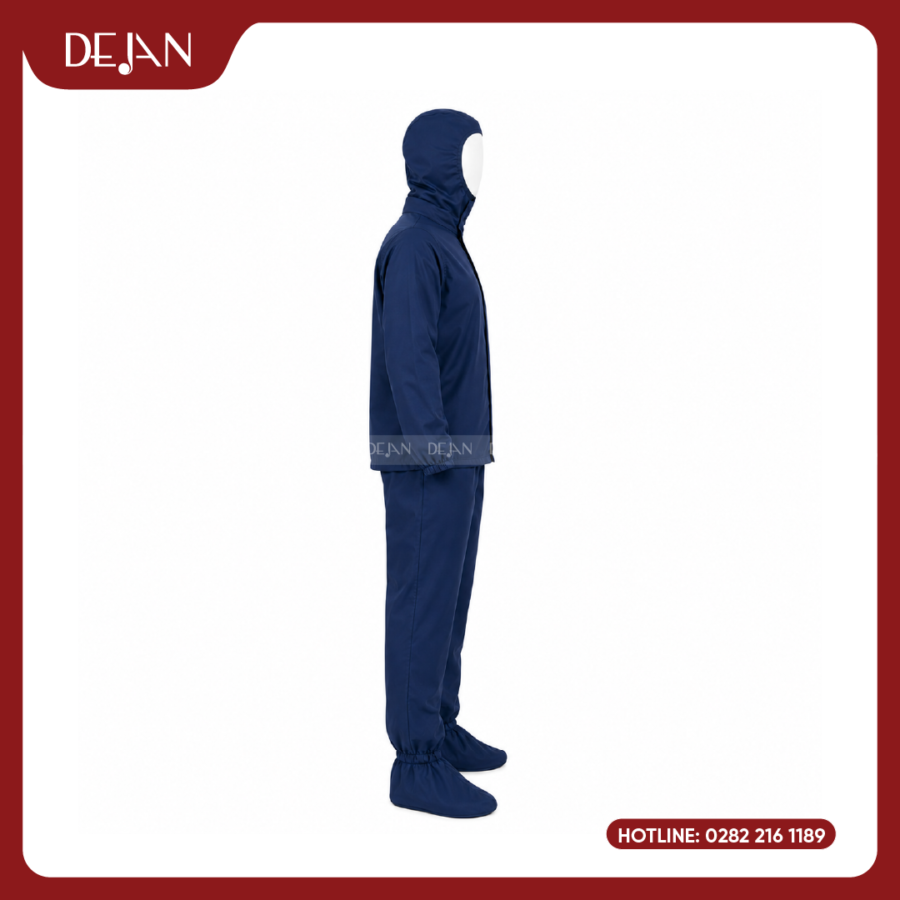 Đồng Phục Phòng Sạch DJDPPS1004 - Xanh Navy Chuyên Nghiệp