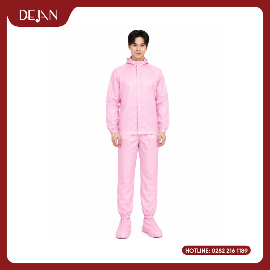 Đồng Phục Phòng Sạch DJDPPS1006 - Hồng Nhạt Nhẹ Nhàng