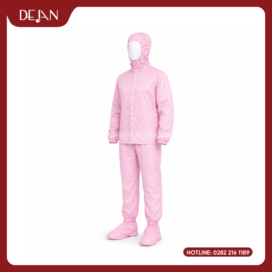 Đồng Phục Phòng Sạch DJDPPS1006 - Hồng Nhạt Nhẹ Nhàng