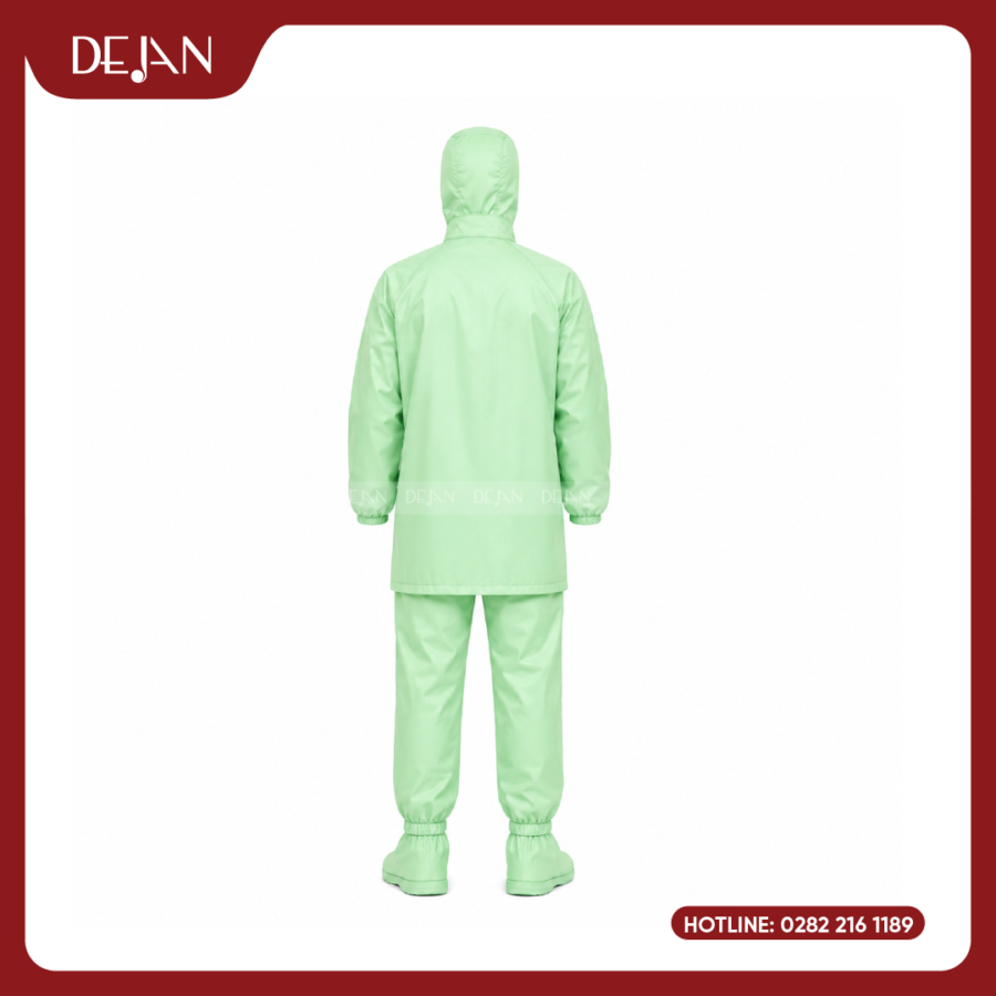 Đồng Phục Phòng Sạch DJDPPS1008 - Xanh Lá Nhạt Tươi Mát