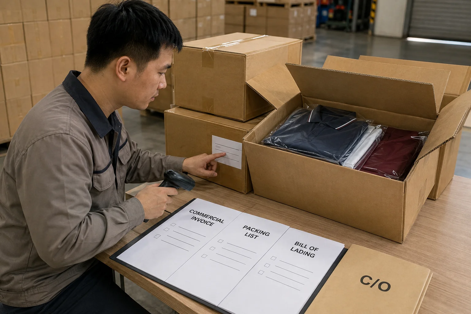 May đồng phục gửi đi Hàn Quốc: Từ thiết kế online đến đóng kiện giao hàng