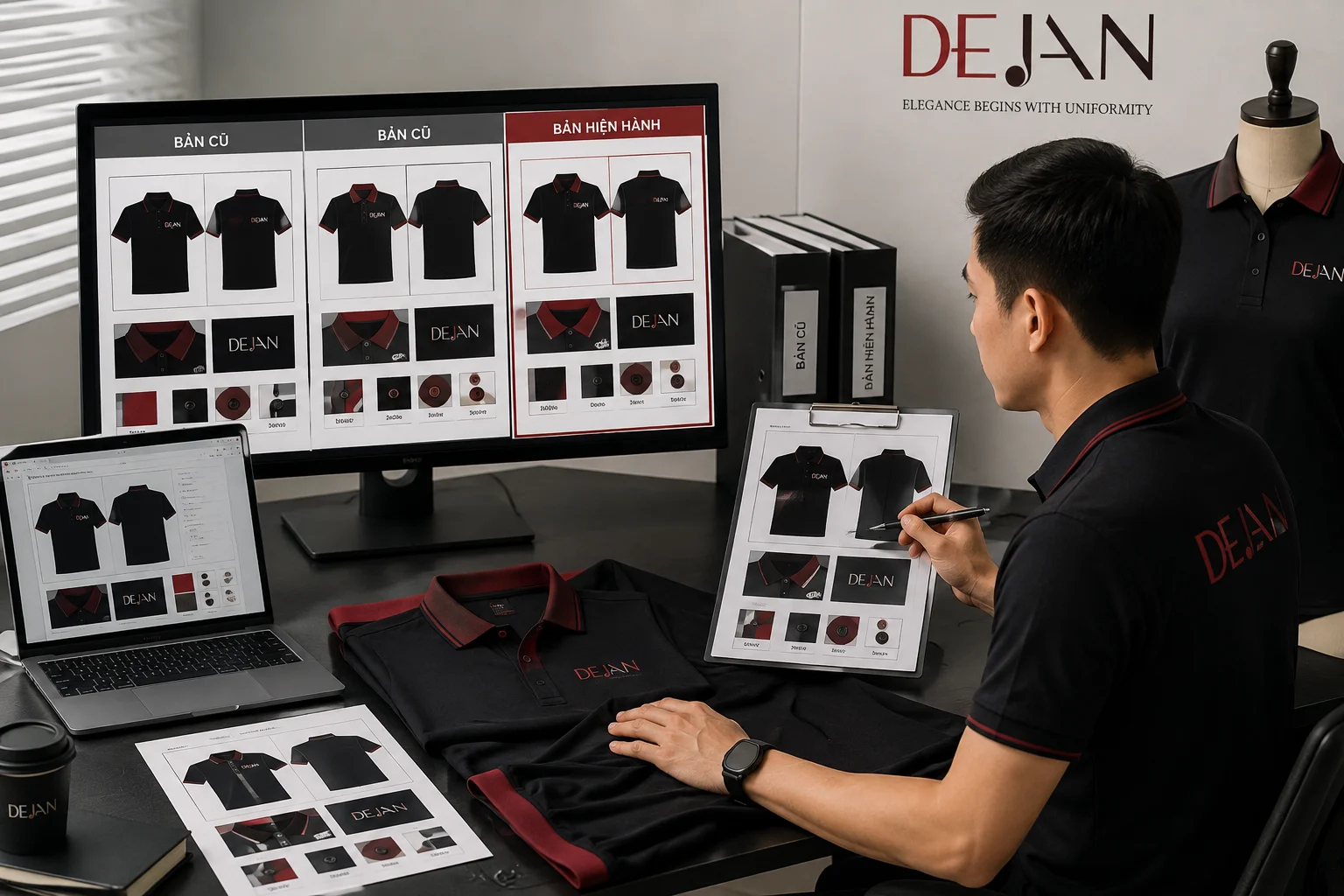 May đồng phục gửi đi Hàn Quốc: Từ thiết kế online đến đóng kiện giao hàng