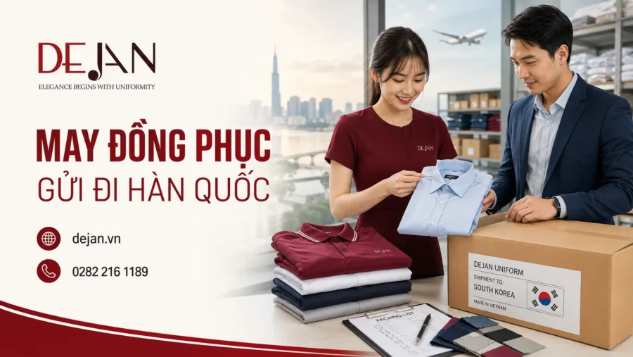 May đồng phục gửi đi Hàn Quốc: Từ thiết kế online đến đóng kiện giao hàng