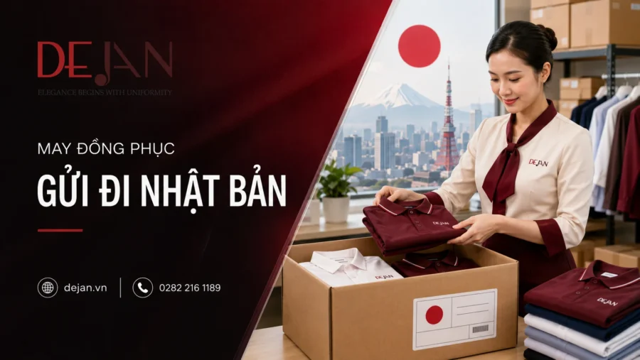 May đồng phục gửi đi Nhật Bản: Đặt hàng từ xa, kiểm soát mẫu và tiến độ