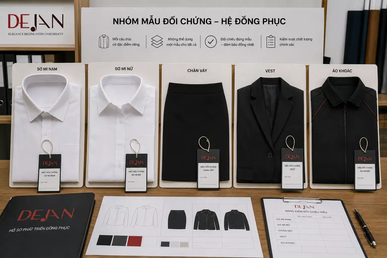 Golden sample là gì? Cách dùng mẫu đối chứng khi nghiệm thu đơn hàng đồng phục
