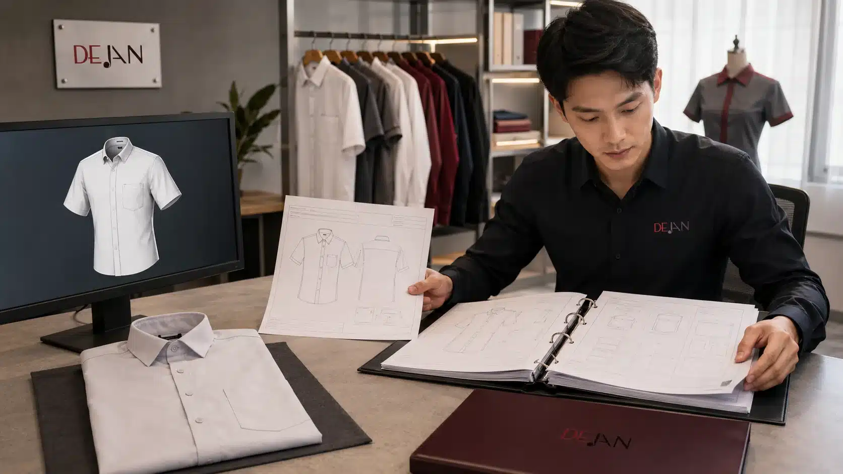 Tech pack đồng phục doanh nghiệp gồm gì? Cách khóa thông số để tái sản xuất không lệch mẫu 1 Tech pack đồng phục doanh nghiệp gồm gì? Cách khóa thông số để tái sản xuất không lệch mẫu