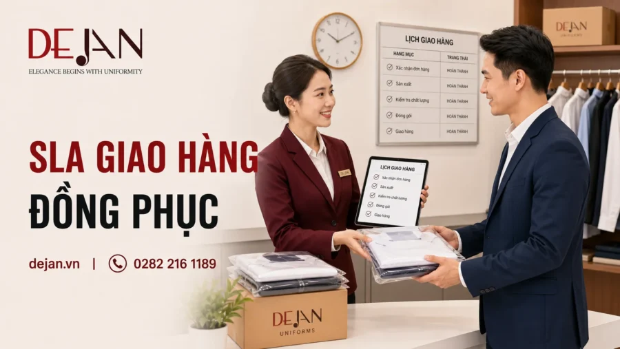 SLA giao hàng đồng phục: Những mốc tiến độ nên ghi rõ trong hợp đồng