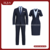 Đồng Phục Lễ Tân Nhà Hàng DJDPLTNH1003 - Xanh Navy Thanh Lịch, Chuyên Nghiệp