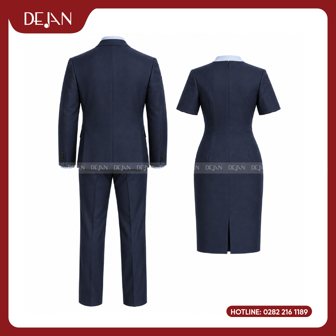 DJDPLTNH1003-dong-phuc-le-tan-nha-hang-03 Đồng Phục Lễ Tân Nhà Hàng DJDPLTNH1003 - Xanh Navy Thanh Lịch, Chuyên Nghiệp