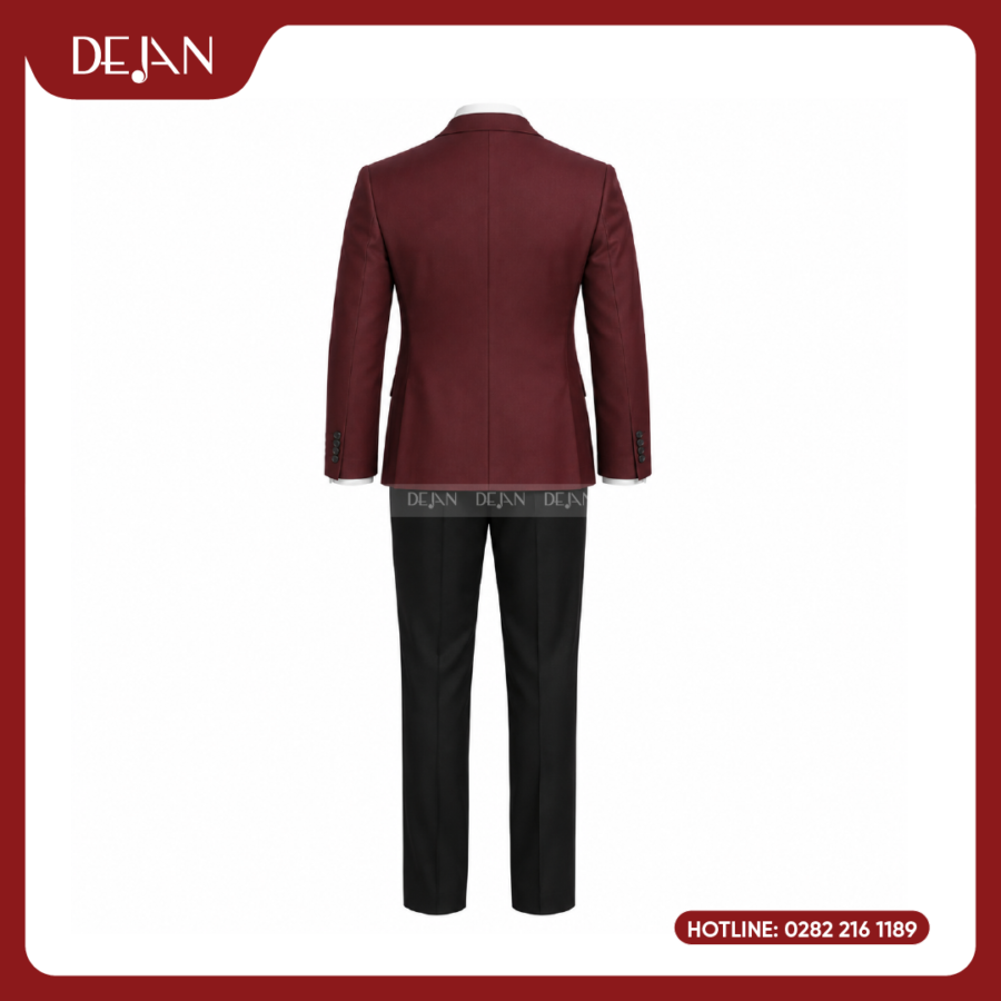 Đồng Phục Quản Lý Nhà Hàng DJDPQLNH1001 - Blazer Đỏ Đô Nam Lịch Lãm