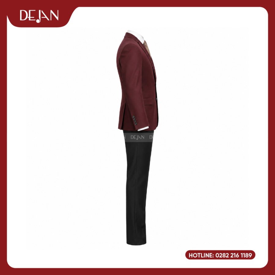 Đồng Phục Quản Lý Nhà Hàng DJDPQLNH1001 - Blazer Đỏ Đô Nam Lịch Lãm