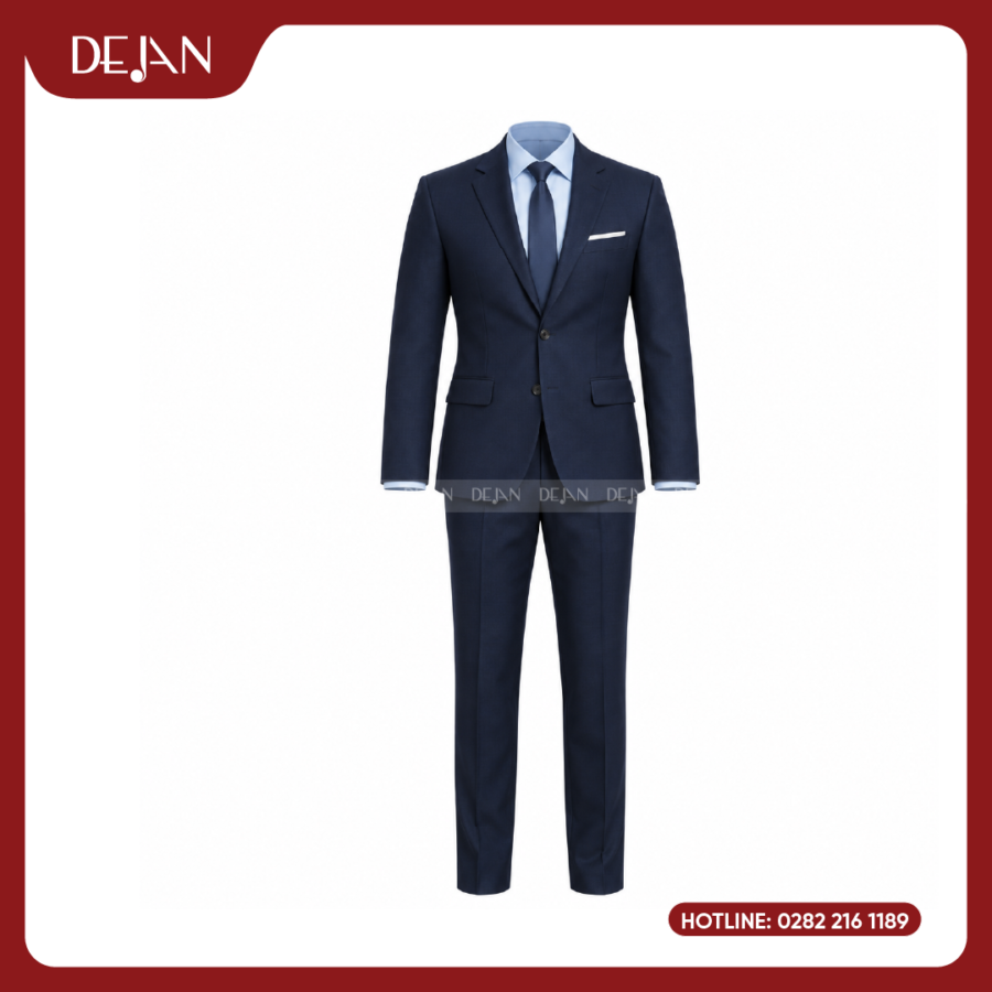 Đồng Phục Quản Lý Nhà Hàng DJDPQLNH1003 - Suit Navy Nam Chuyên Nghiệp