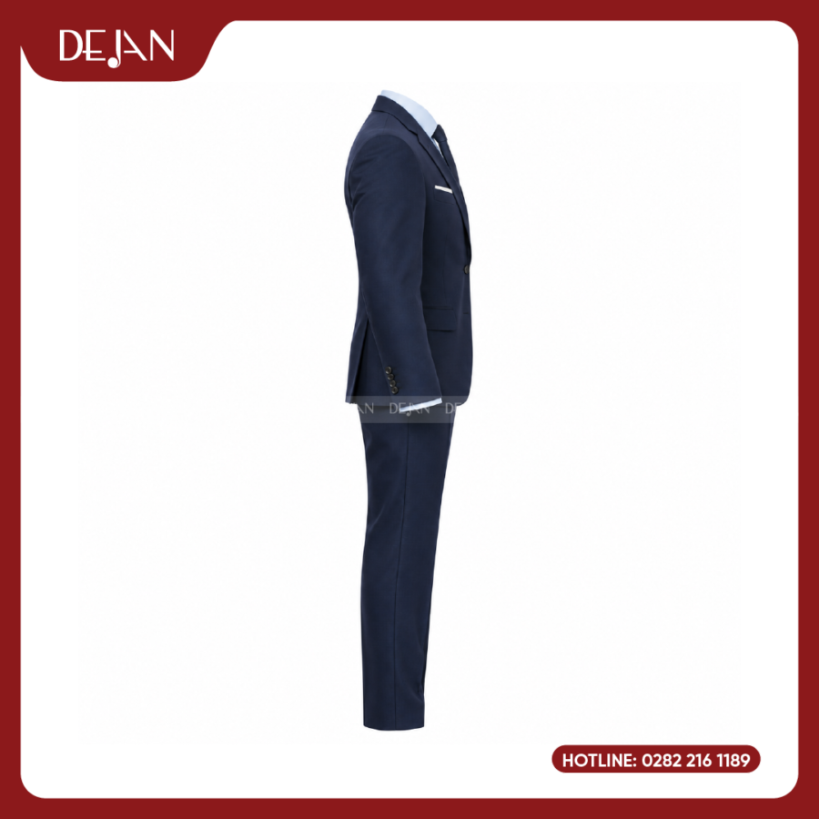 Đồng Phục Quản Lý Nhà Hàng DJDPQLNH1003 - Suit Navy Nam Chuyên Nghiệp