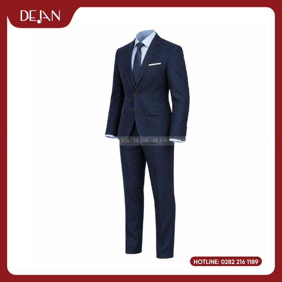 Đồng Phục Quản Lý Nhà Hàng DJDPQLNH1003 - Suit Navy Nam Chuyên Nghiệp
