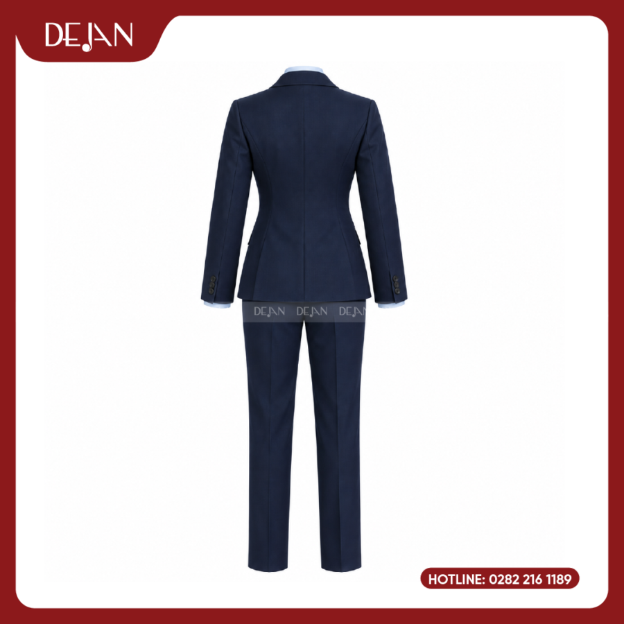 Đồng Phục Quản Lý Nhà Hàng DJDPQLNH1004 - Suit Navy Nữ Thanh Lịch
