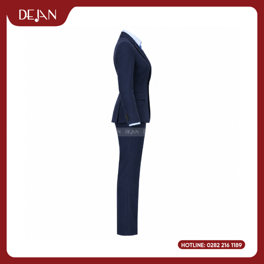 Đồng Phục Quản Lý Nhà Hàng DJDPQLNH1004 - Suit Navy Nữ Thanh Lịch
