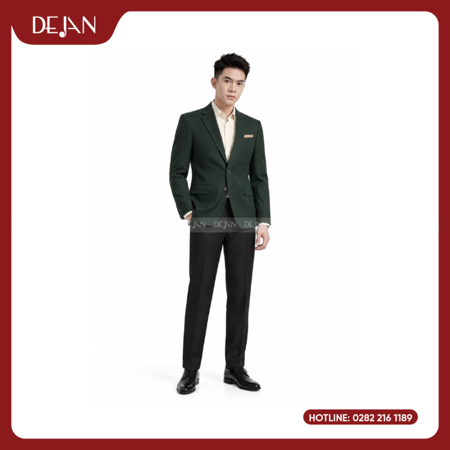 Đồng Phục Quản Lý Nhà Hàng DJDPQLNH1009 - Xanh Lá Đậm Nam Sang Trọng