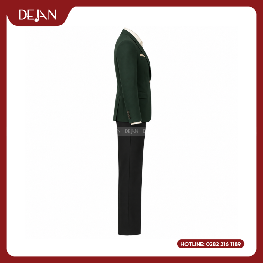 Đồng Phục Quản Lý Nhà Hàng DJDPQLNH1009 - Xanh Lá Đậm Nam Sang Trọng