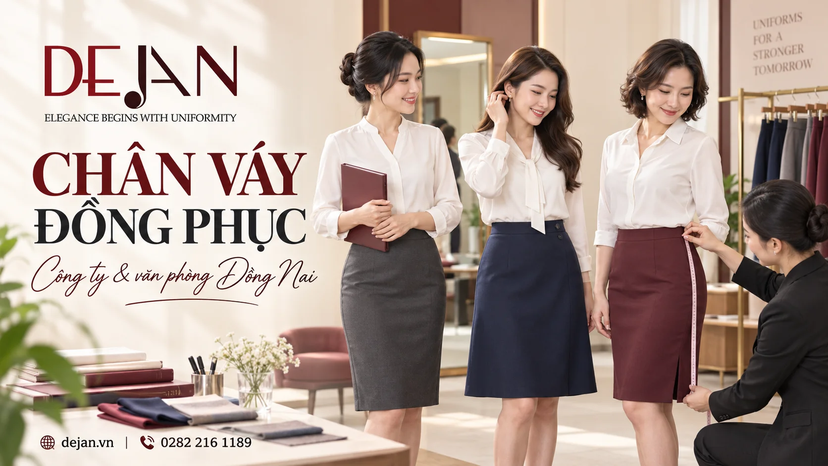 May chân váy đồng phục tại Đồng Nai cho công ty và văn phòng
