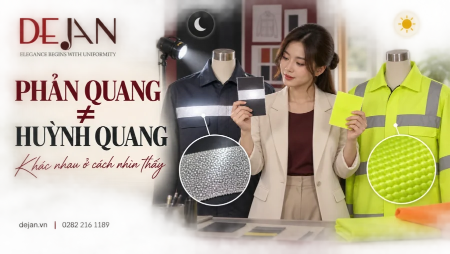 Vải phản quang và vải màu huỳnh quang có phải cùng một loại không?