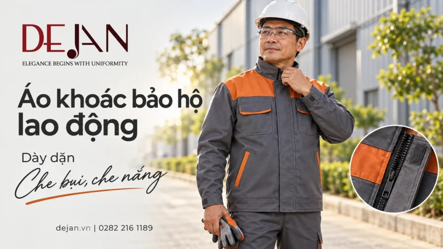 Áo khoác bảo hộ lao động: Chọn loại chống bụi, chống nắng