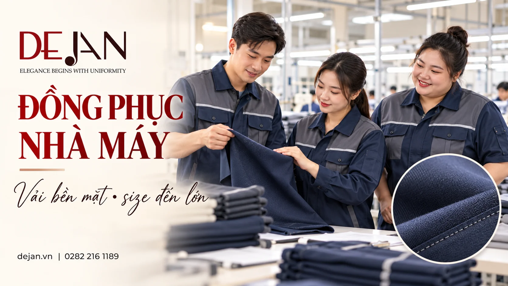 Đồng phục cho công nhân nhà máy: Chọn vải ít xù, size lớn 1 Đồng phục cho công nhân nhà máy: Chọn vải ít xù, size lớn