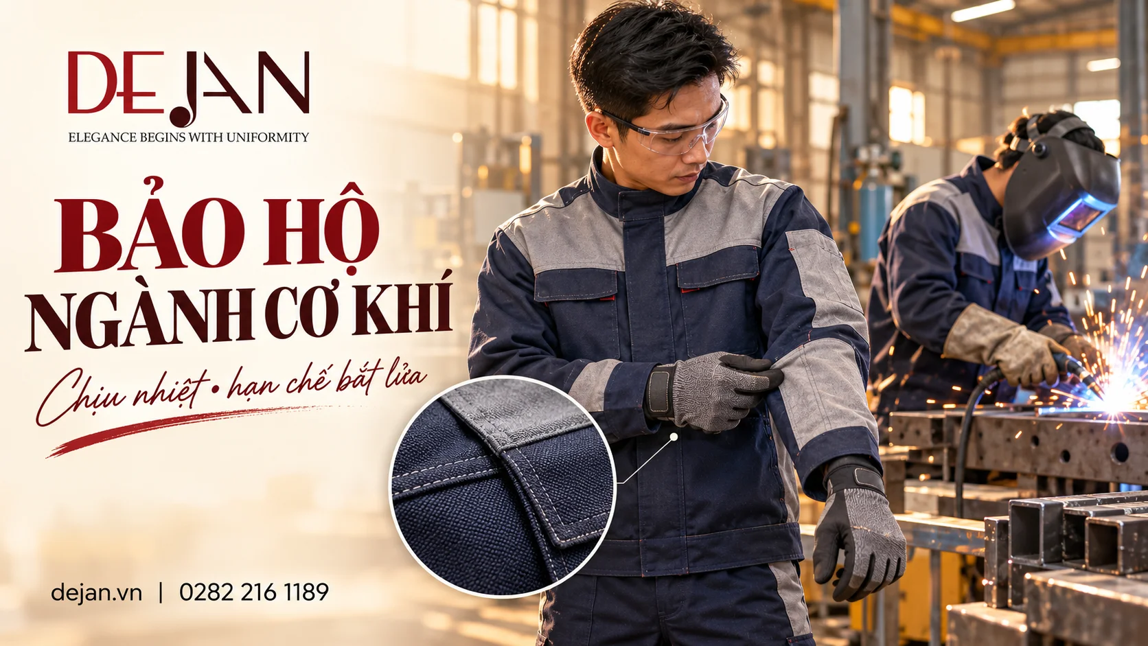 Đồng phục bảo hộ ngành cơ khí: Chọn đúng loại chịu nhiệt, chống cháy 1 Đồng phục bảo hộ ngành cơ khí: Chọn đúng loại chịu nhiệt, chống cháy