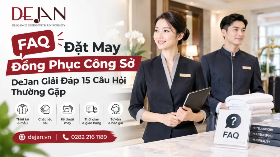 FAQ đặt may đồng phục công sở: DeJan giải đáp 15 câu hỏi thường gặp